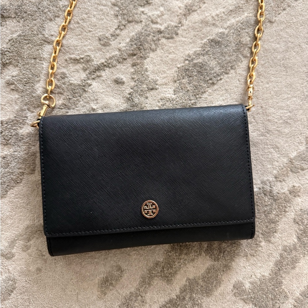 Black Leather Crossbody Bag